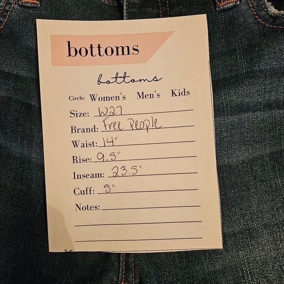 Free People Great Heights Frayed Skinny Jeans – Medium Blue Wash 27 - Picture 5 of 10